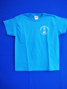 Schul-T-Shirt blau Vorderseite