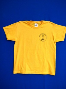 Schul-T-Shirt gelb Vorderseite