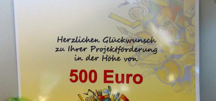 500,-€ für einen Schulgarten